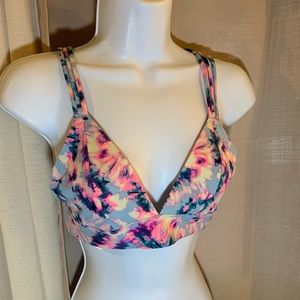 PINK tie dye bralette size medium